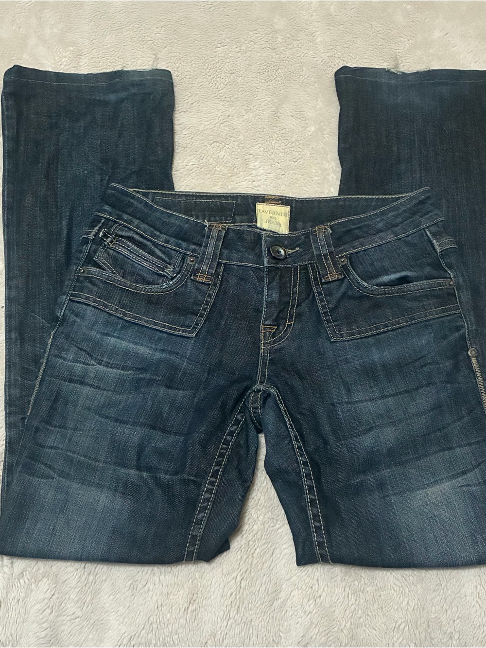 Taverniti So Jeans Women's Boot Cut Dark Blue Denim